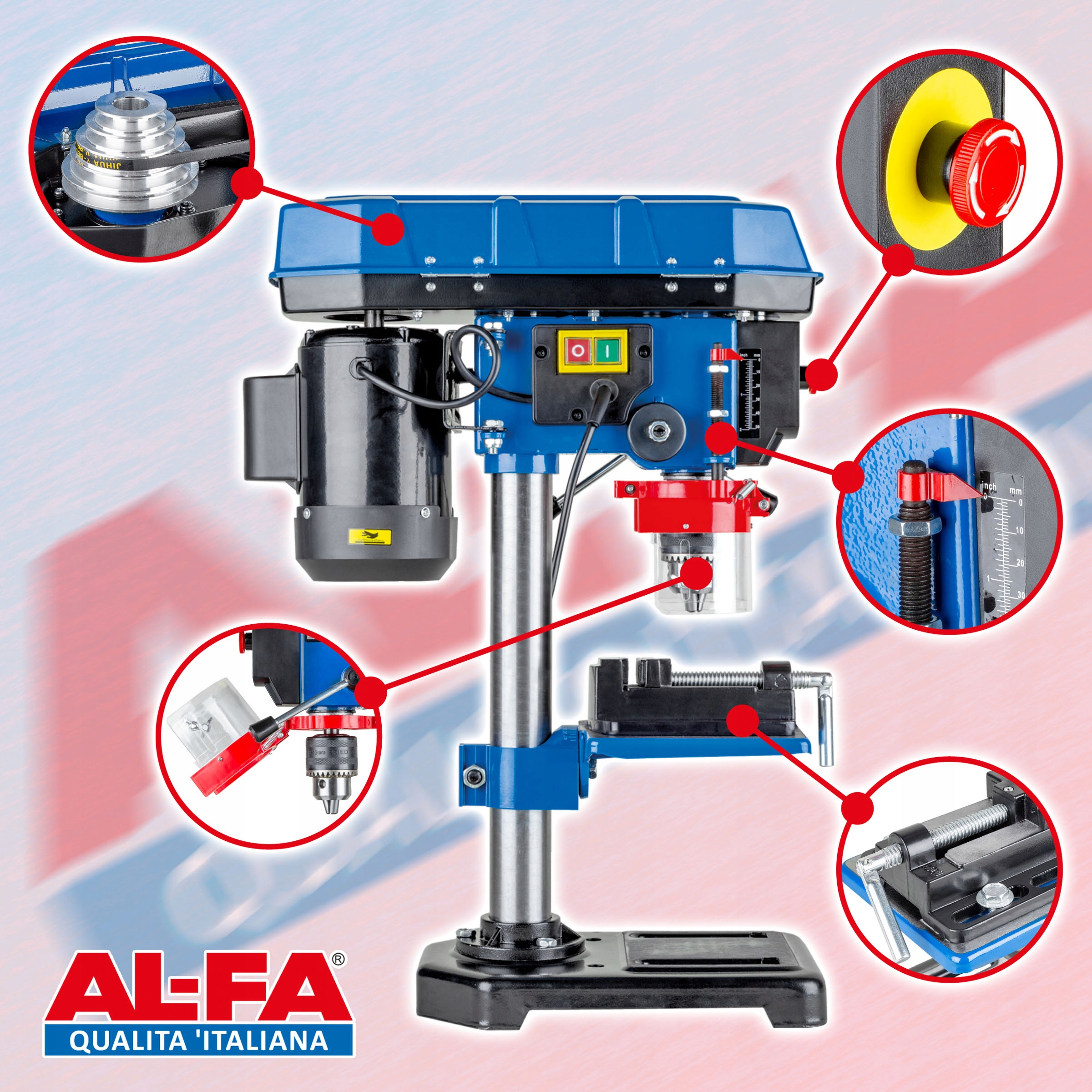 WIERTARKA FREZARKA STOŁOWA SŁUPOWA KOLUMNOWA+IMADŁO REGULACIJA OBROTOW MOC Moc 1600 W