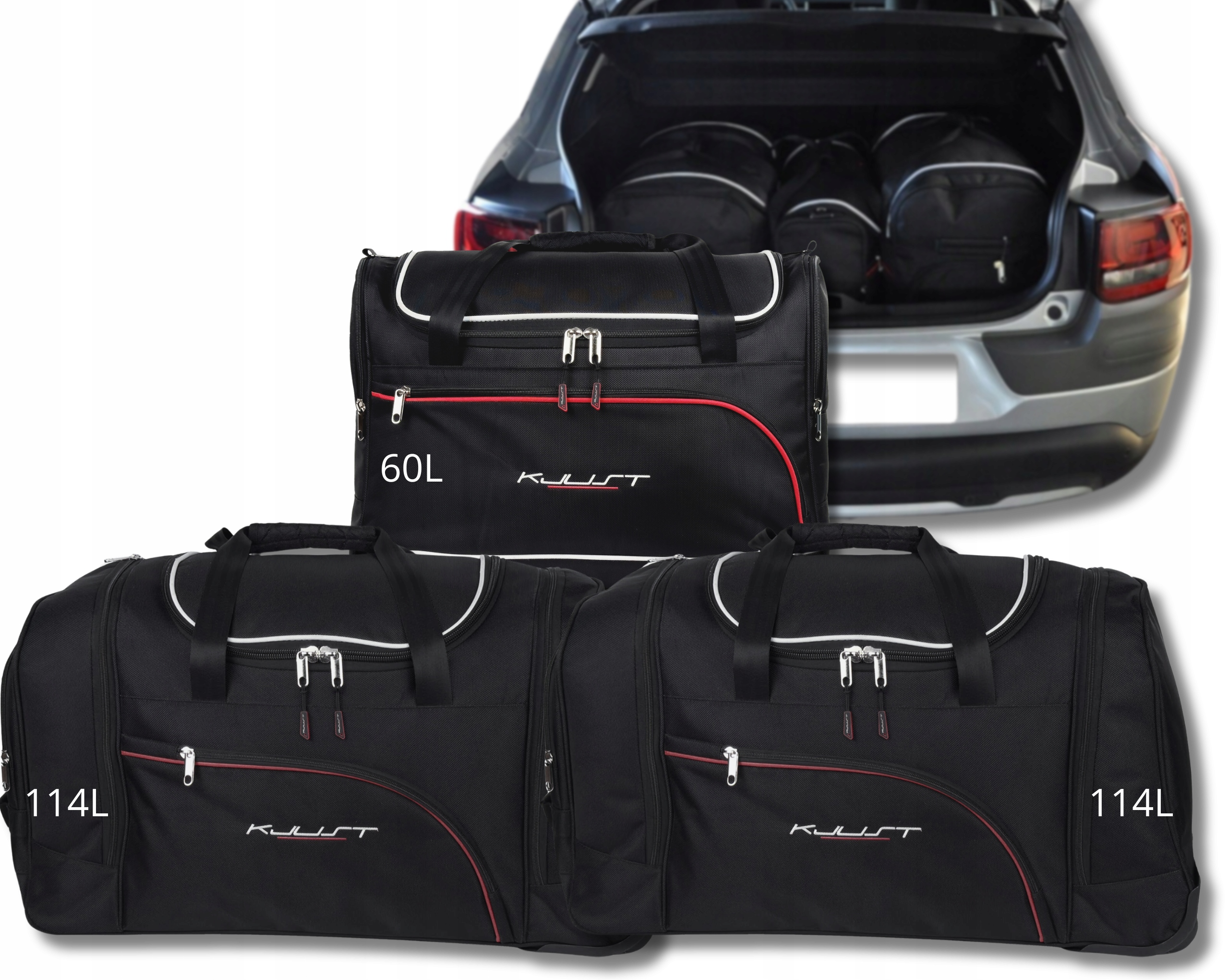 Cestovná Taška Do Kufru Citroen C4 Cactus 2014-2017, 4 ks