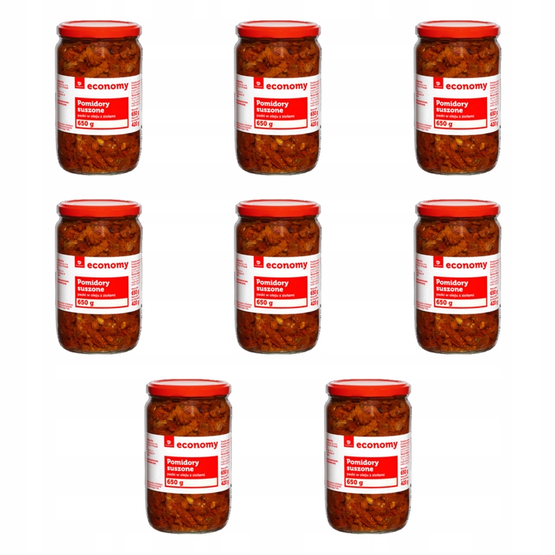 Tge Rajčata sušené proužky v oleji s bylinkami 650 g X8