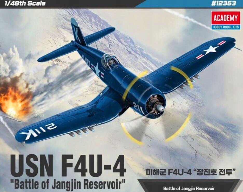 Academy 12353 Usn F4U-4 Corsair 1/48