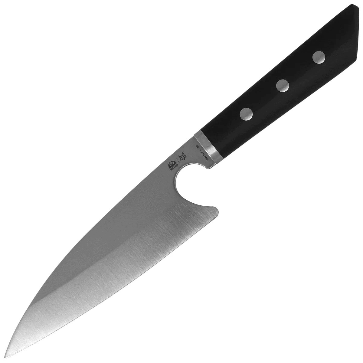 Kuchynský nôž Due Cigni PratiKO 2 Petty Black G10, Satin (2C 3001)