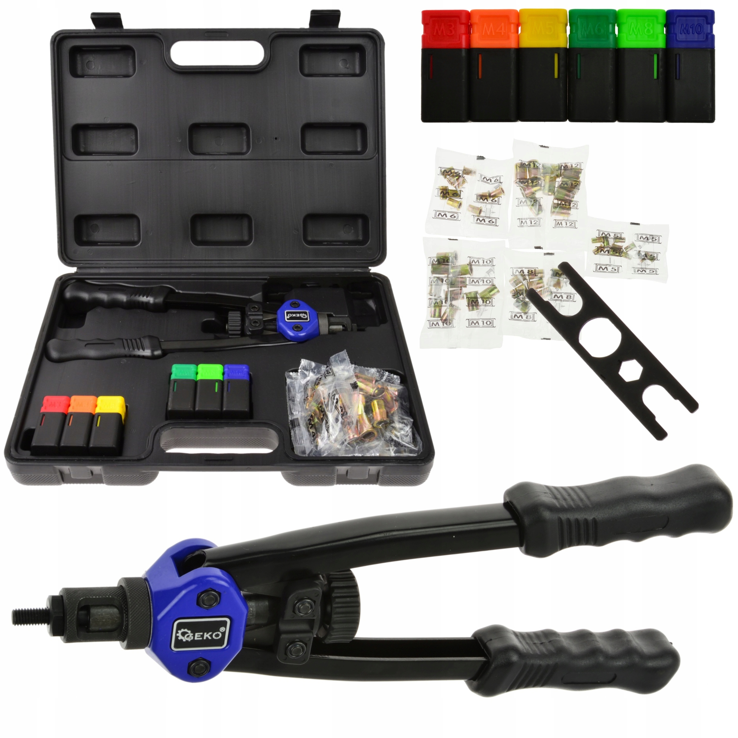 NITOWNICA RĘCZNA DŹWIGNIOWA DO NITONAKRĘTEK M3-M10