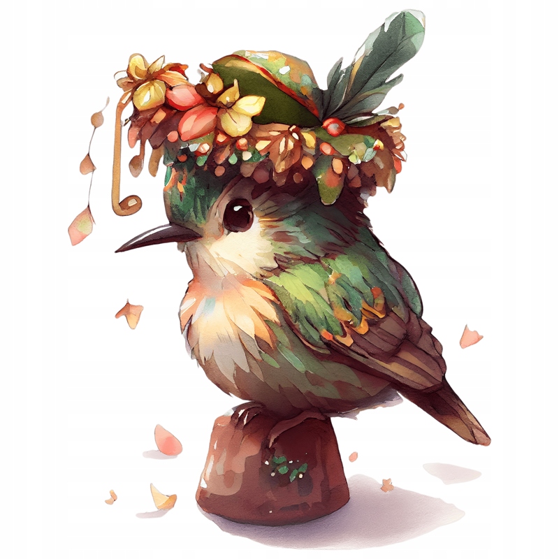 

Naprasowanka Koliber, Ptak, Sztuka, Kwiaty 4 Modna