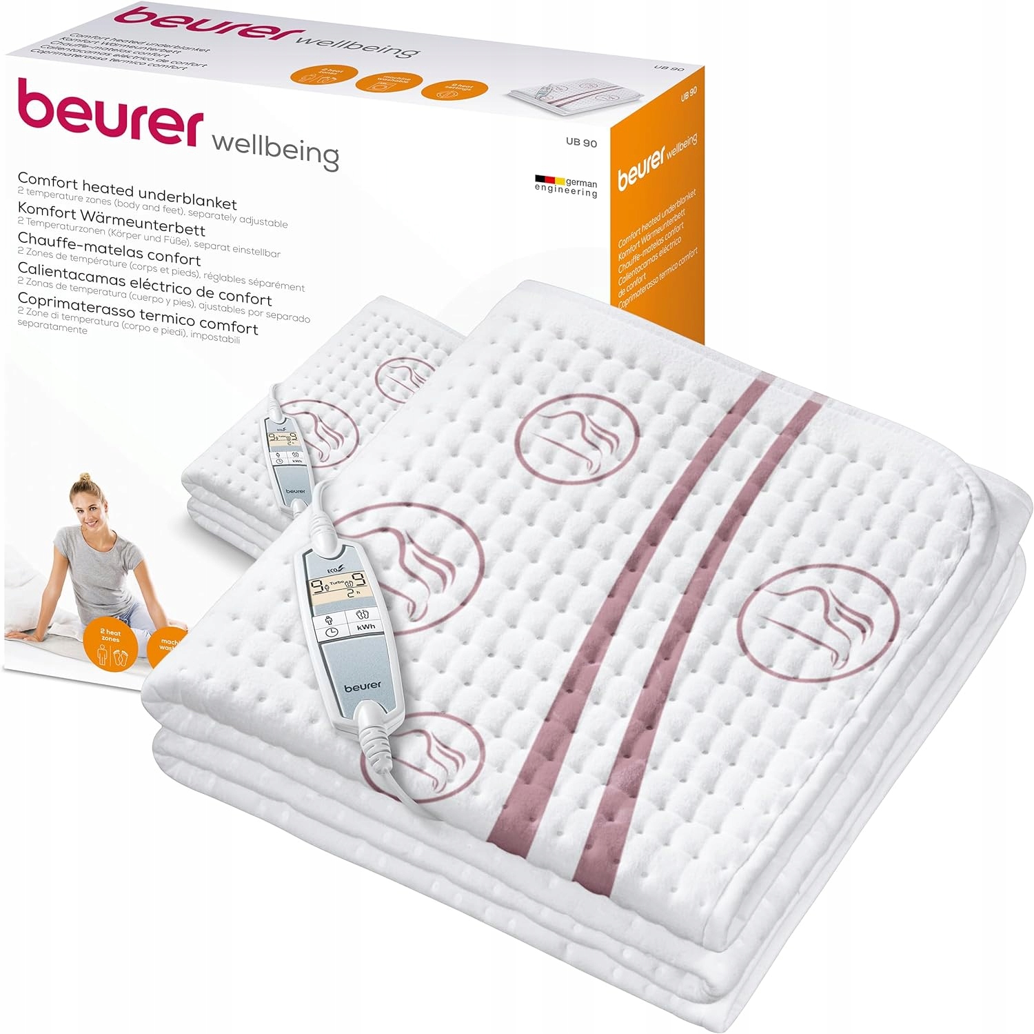 Beurer UB90 Mata rozgrzewająca na łóżko 80x150cm