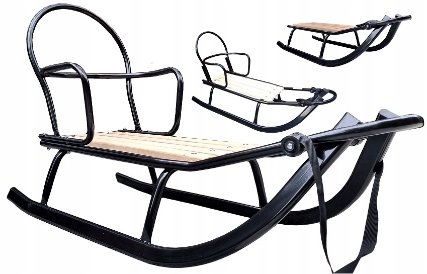 Grube Sanki Aston Sport+oparcie-zjazdy /kuligi do 150kg (długość aż 114 cm)