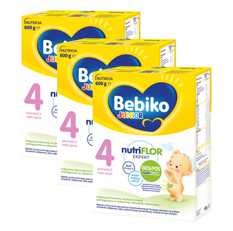 Bebiko Junior 4 Odżywcza formuła ZESTAW 3x600g