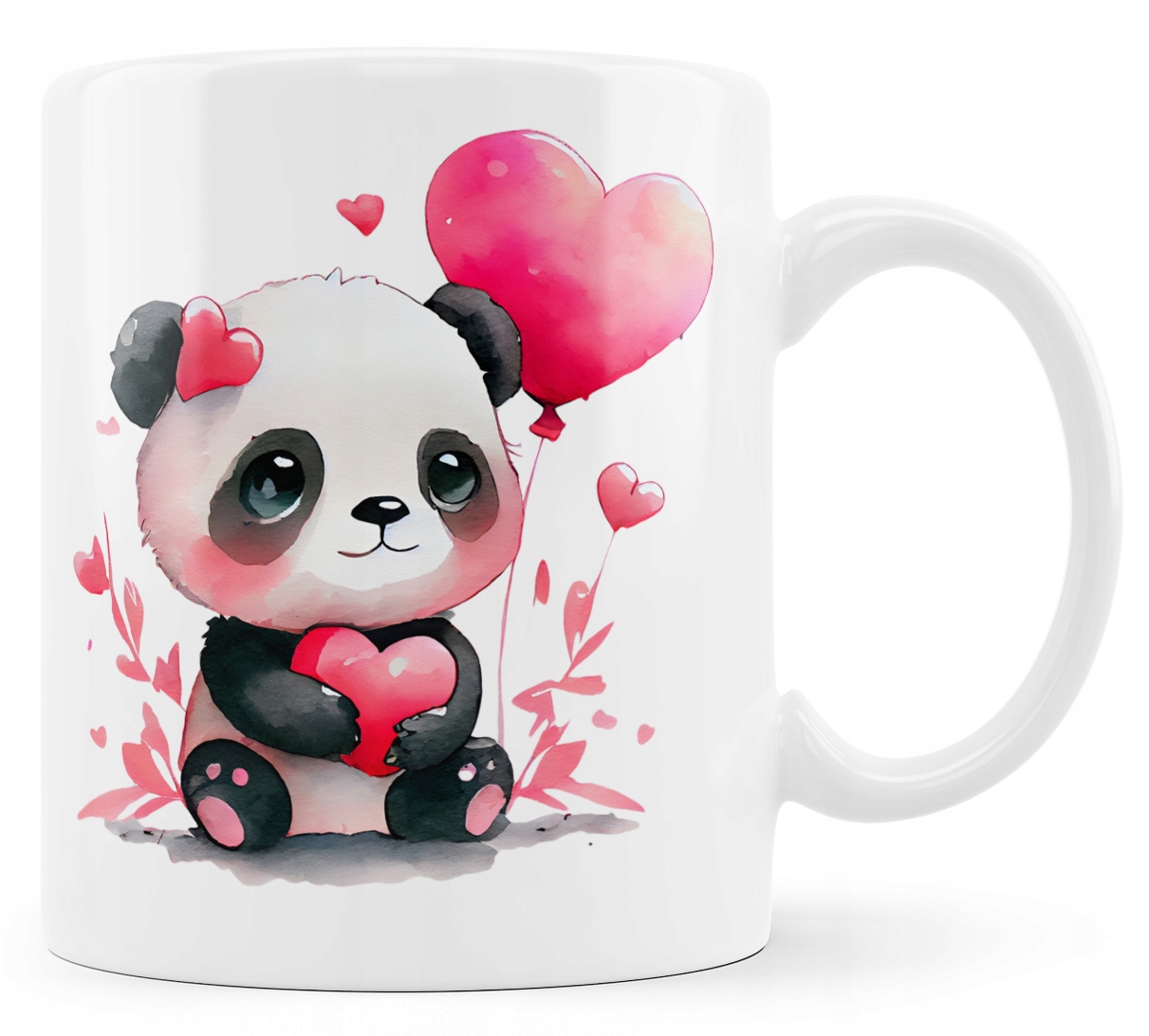 

Kubek na Walentynki z pandą. Walentynki panda