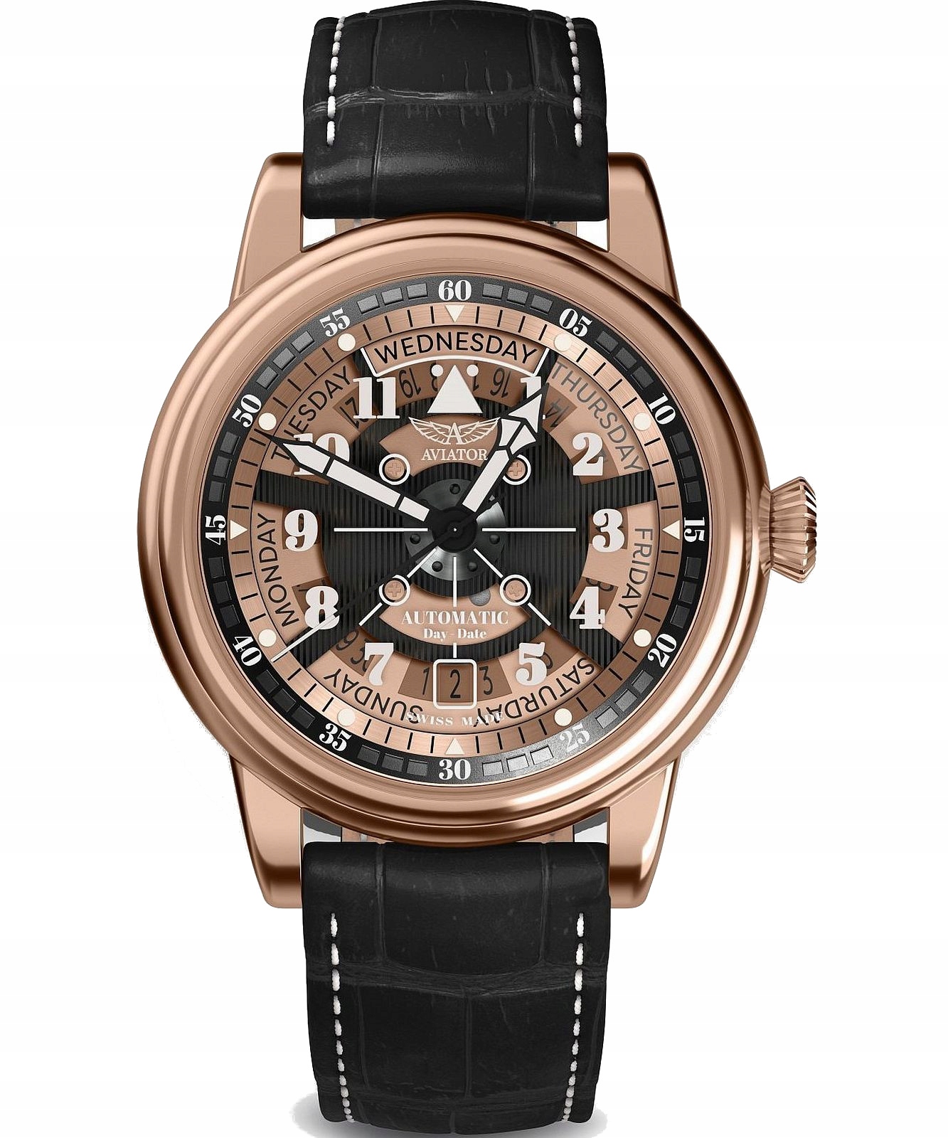 Pánské hodinky Aviator Douglas Day-Date Meca 41