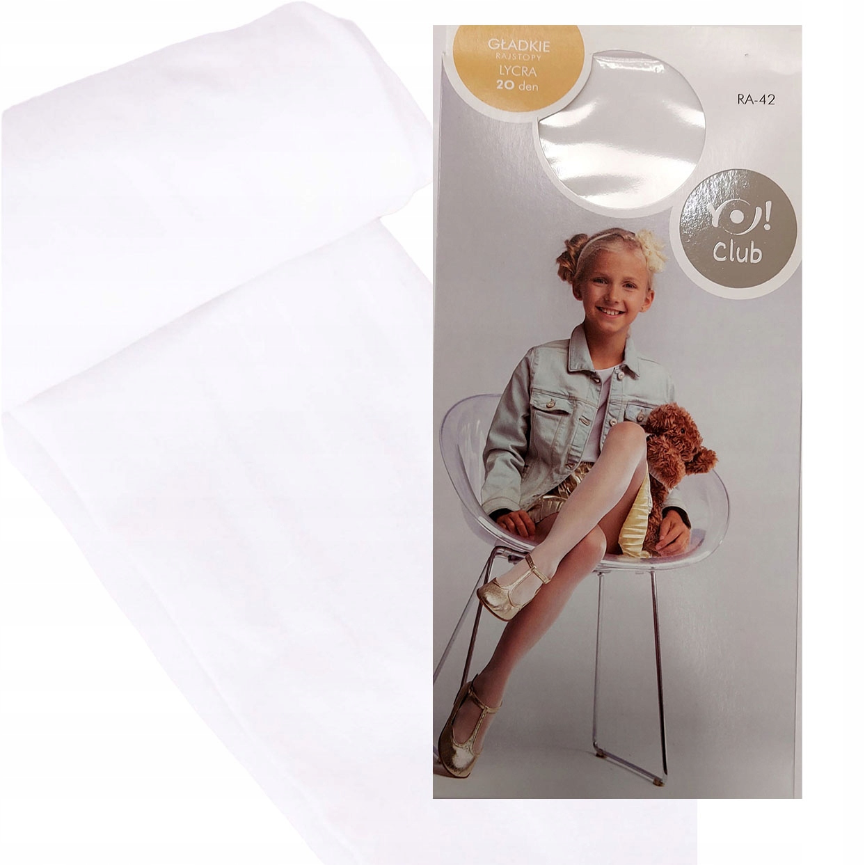 

Cienkie rajstopy dla dziewczynki 20DEN 68/74