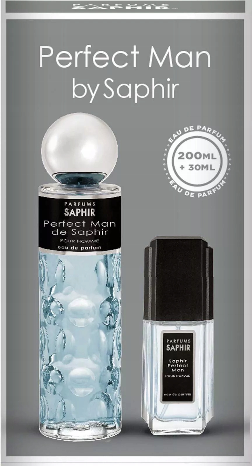 Sada parfémů Saphir Perfect Man pro muže, citrusová, 200 ml 30 ml