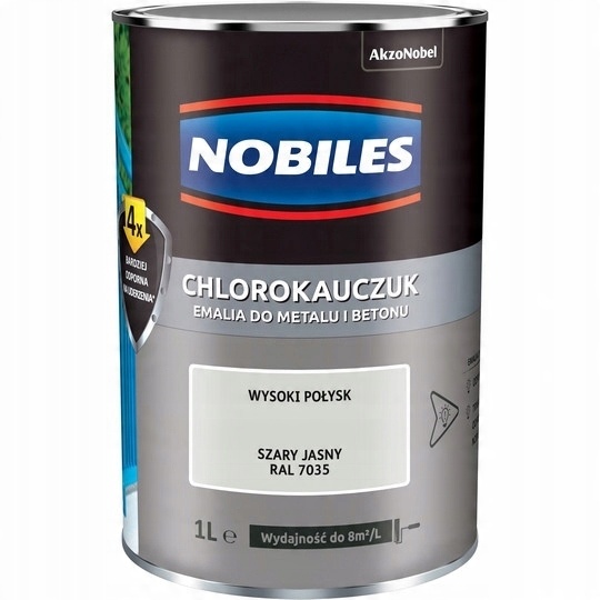 

Farba Chlorokauczuk Nobiles Szary Jasny RAL7035 1L