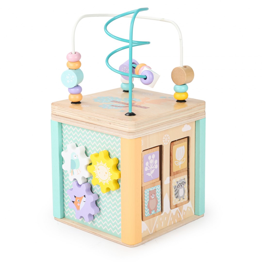 

Drewniana Kostka Edukacyjna Sorter Mula Labirynt