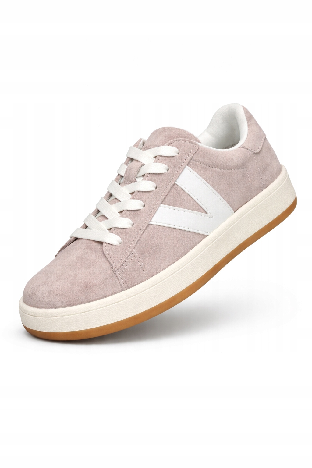 Dámské Béžové Tenisky Blush Z Přírodní Semišové Kůže Casual