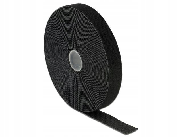 Organizer kabli Delock - rzep 10m x 20mm czarny