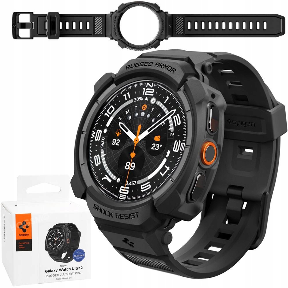 Pásek s Pouzdro Silný Plný Spigen Rugged pro Galaxy Watch Ultra 2 2026 47 mm