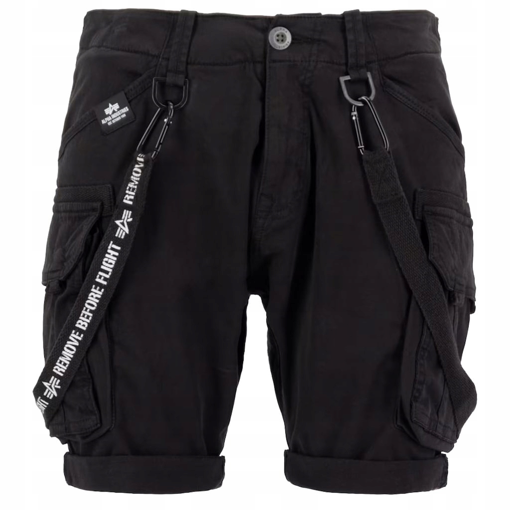 Šortky Kraťasy kapsáče taktické Alpha Industries Utility Short Black 30