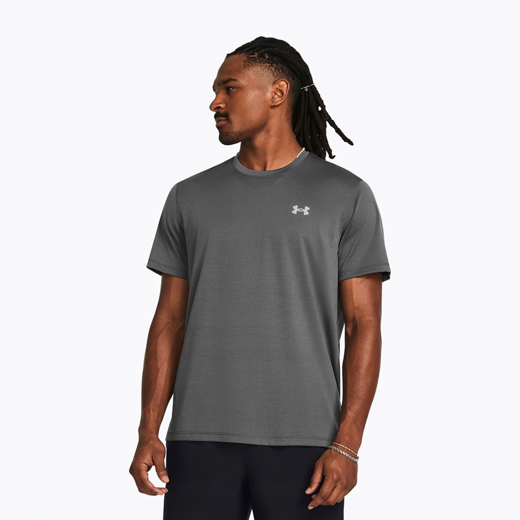 Koszulka T-shirt Męski Do Biegania Under Armour Szybkoschnący Odblaski M