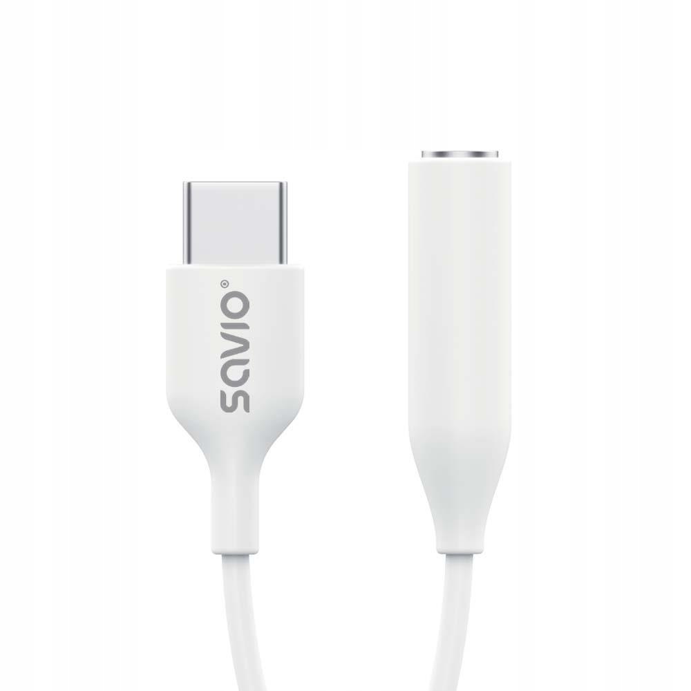 Savio Kabel adapter Savio AK-52 Usb-c Mini Jack