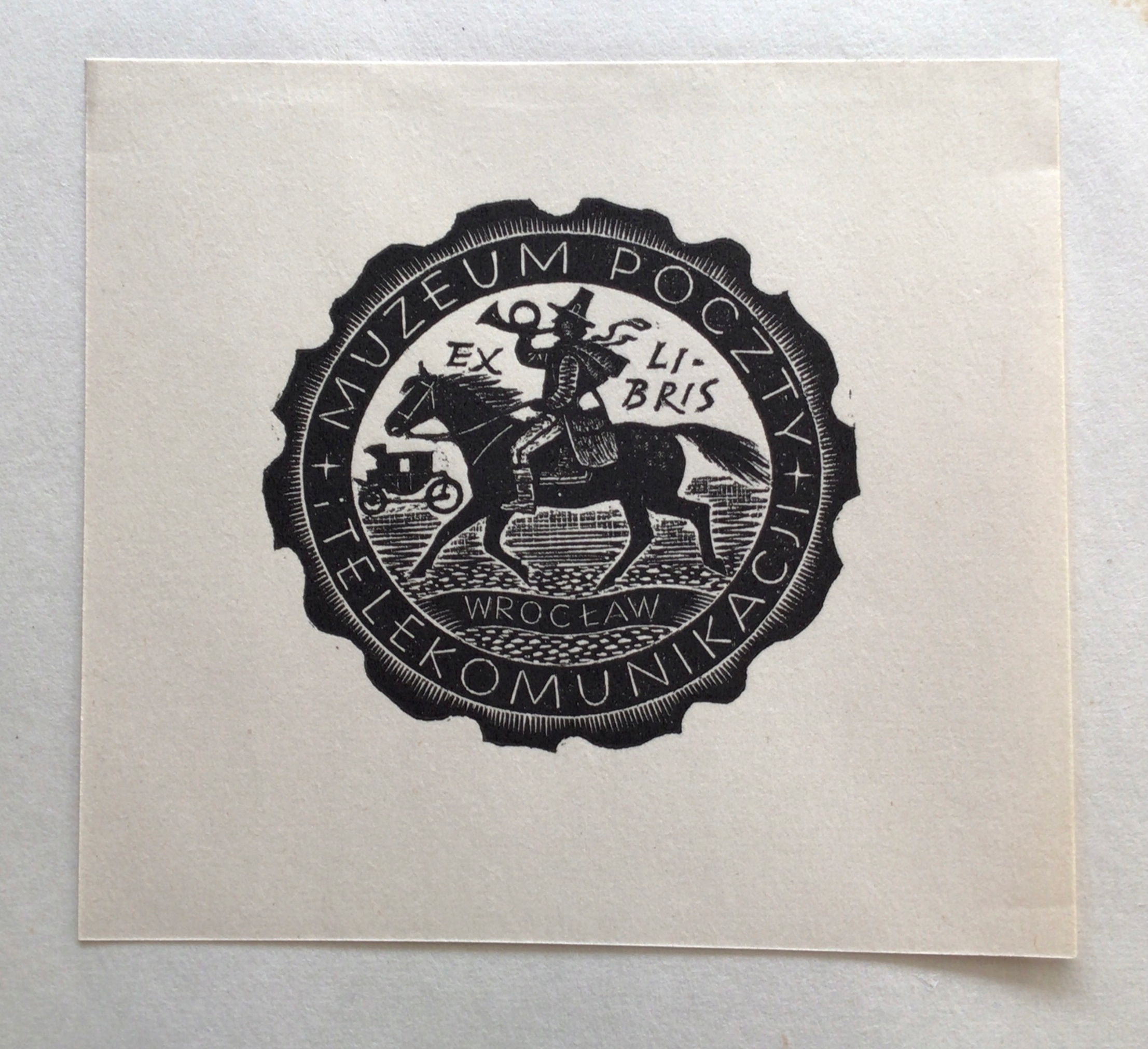 Ex-libris Muzeum Poczty i Telekomunikacji Wrocław