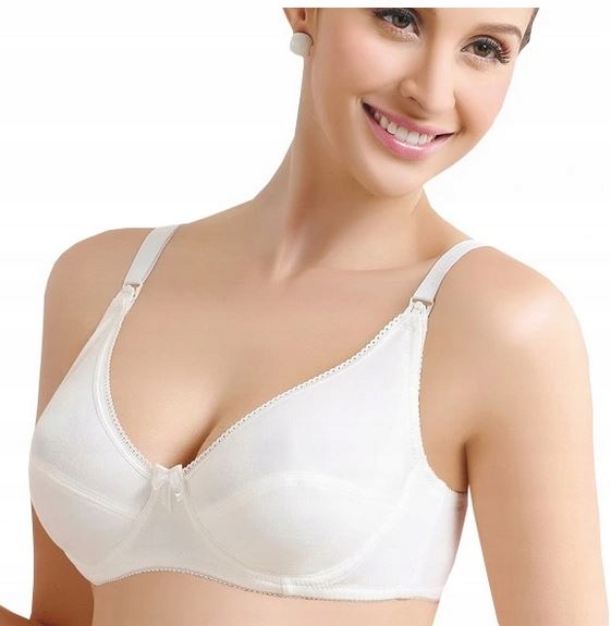 2szt=100E cz+b Stanik biustonosz CIĄŻOWY karmienia Skład materiałowy bawełna