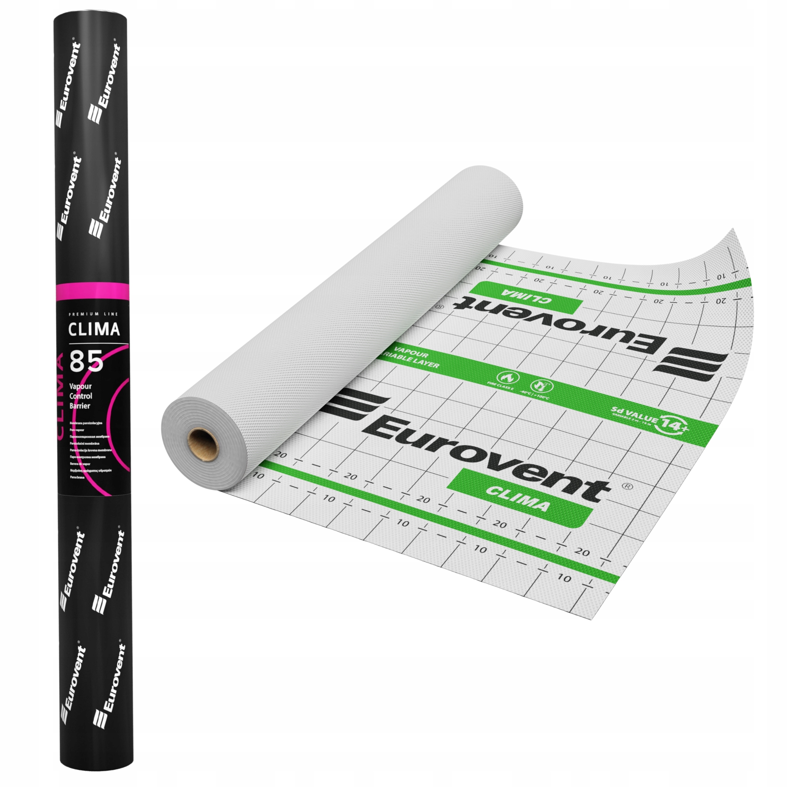 Paroizolačná Fólia Aktívna Paroizolácia Membrána Eurovent Clima 85g 75m2