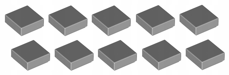 

Lego płytka gładka 1x1 j.szara 10 szt. 3070 Nowa