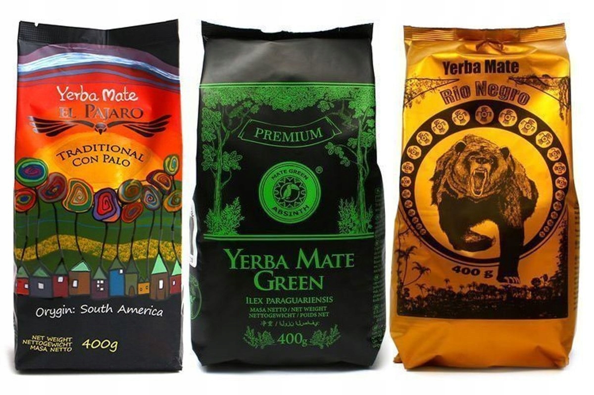 Sada MIX 3x400g Yerba Mate Green El Pajaro Rio Negro 1,2kg