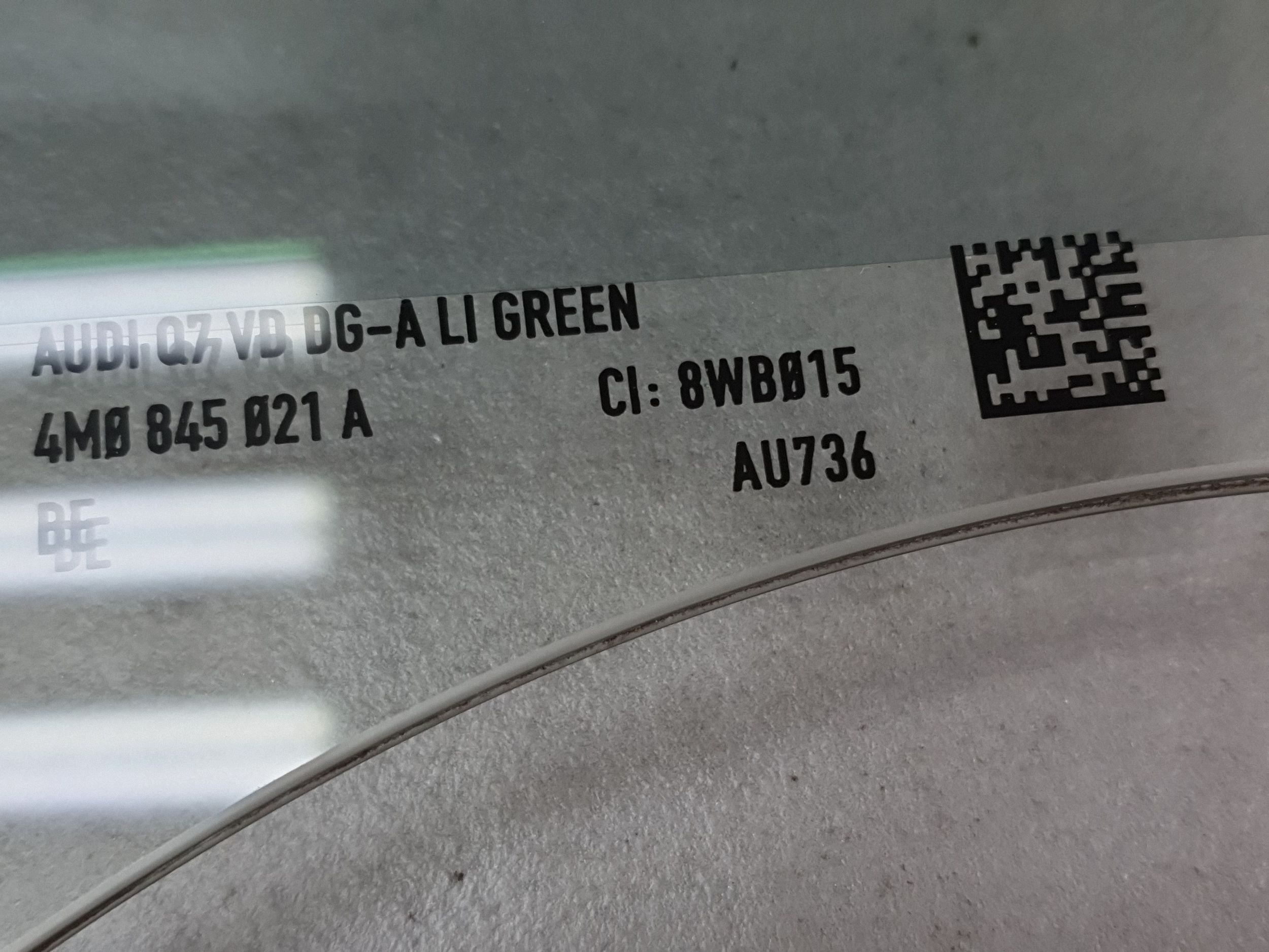 Audi Q7 4M window door left front 2014 podwojna 4M0845021A
