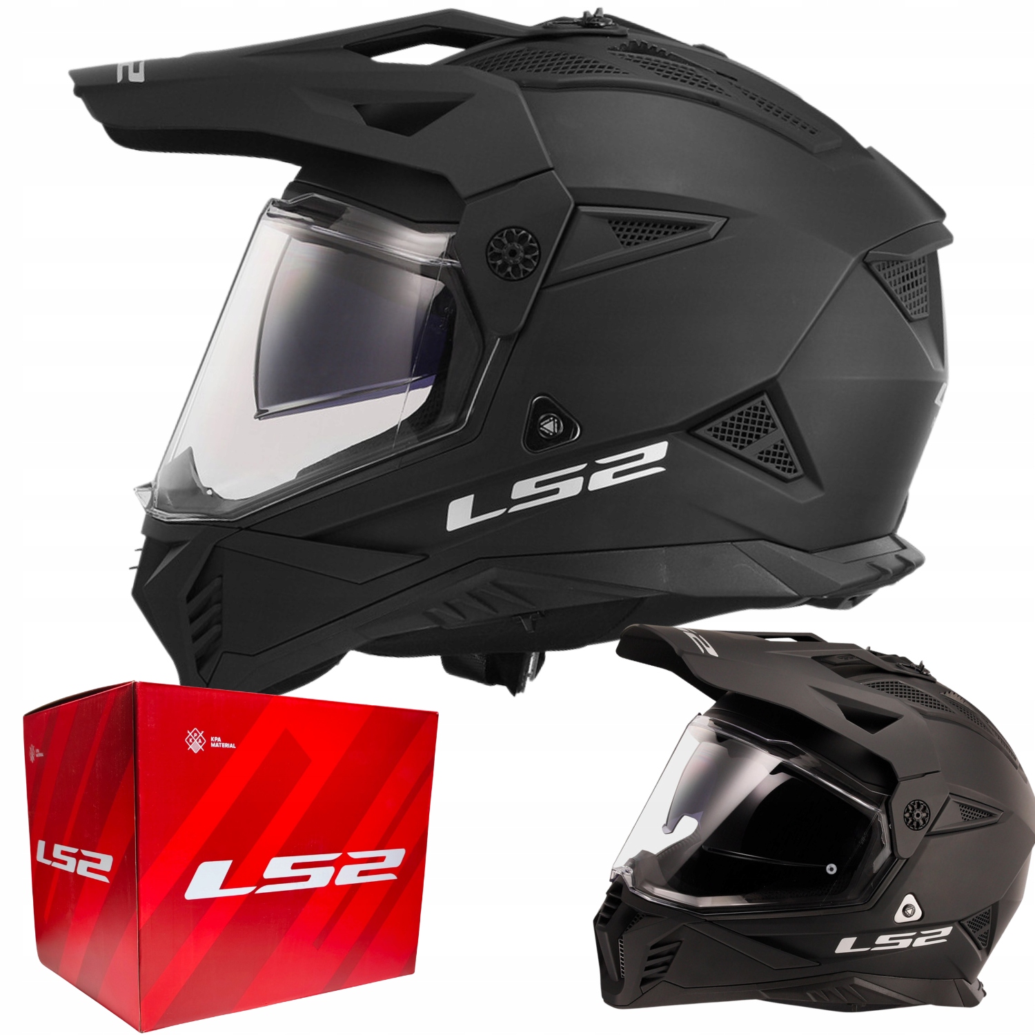 Kask LS2 MX702 Pioneer II Matt Black L pre extrémne terénne podmienky