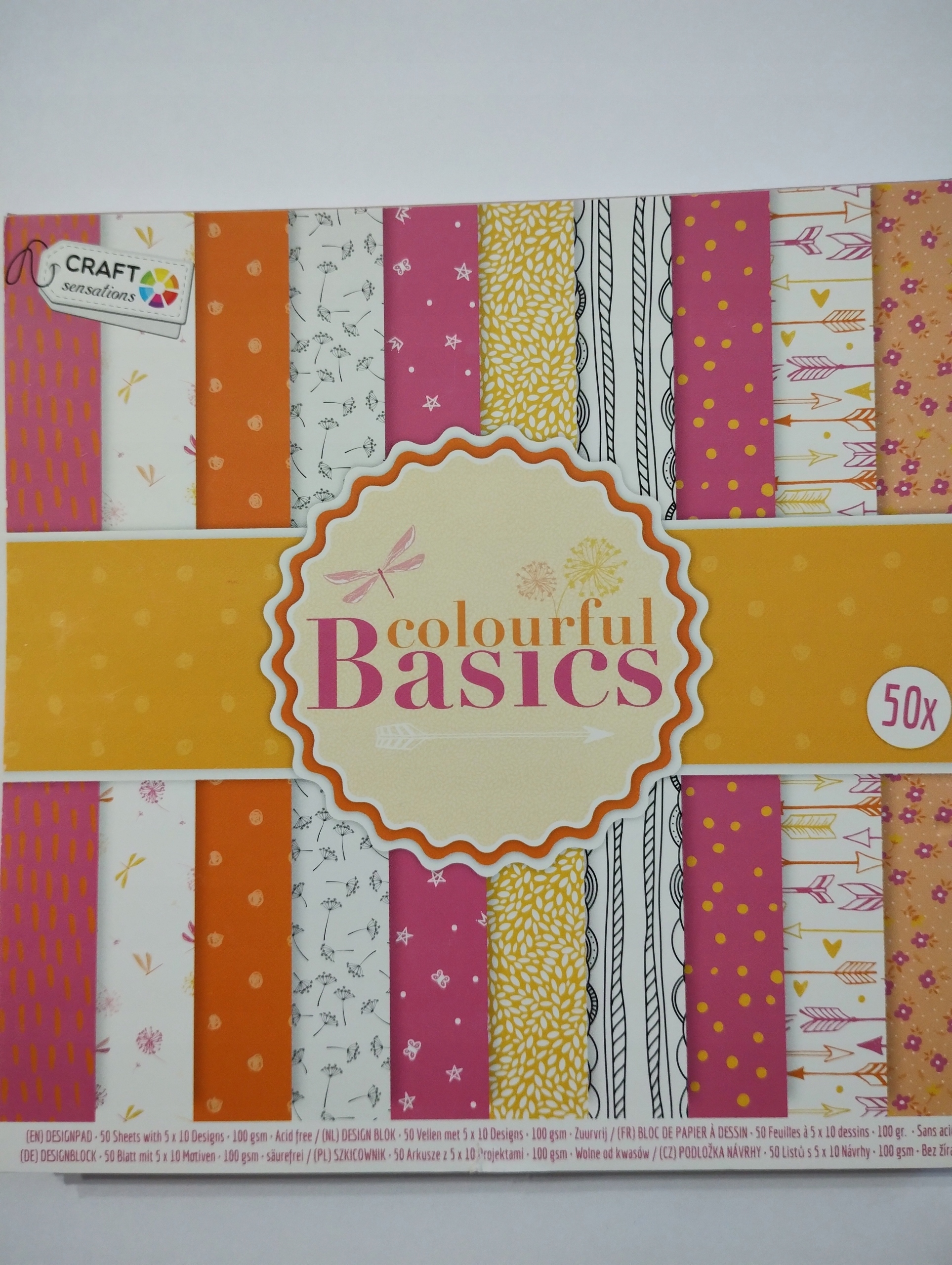 Remeselný papier Craft 50 listov Colourful 27