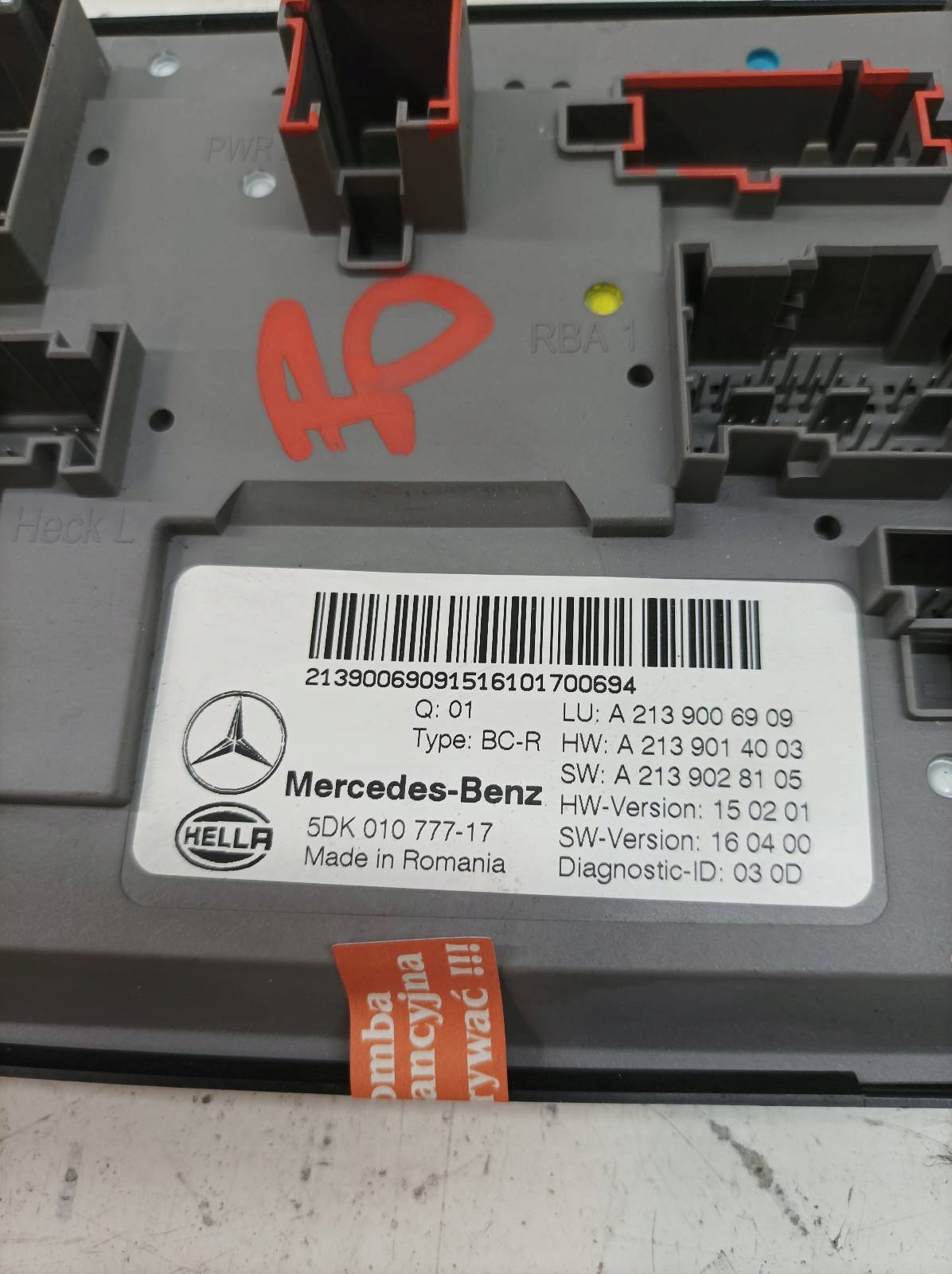 module A2139006909 Mercedes-Benz E-klasa V (2016-2023) W213