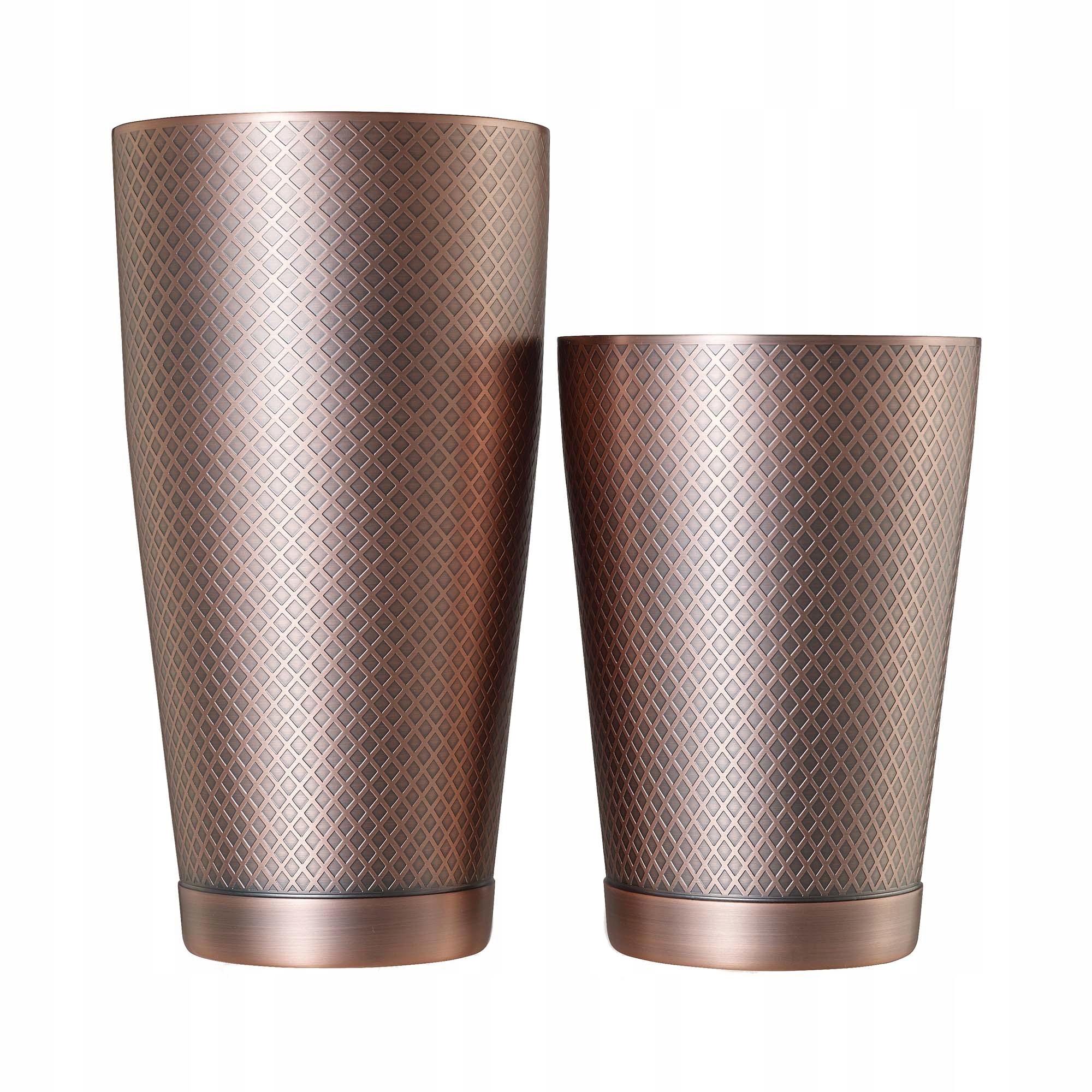 Shaker tin tin Diamond Lattice, antyczna miedź, Barfly, 830/530ml Pojemność 830 ml