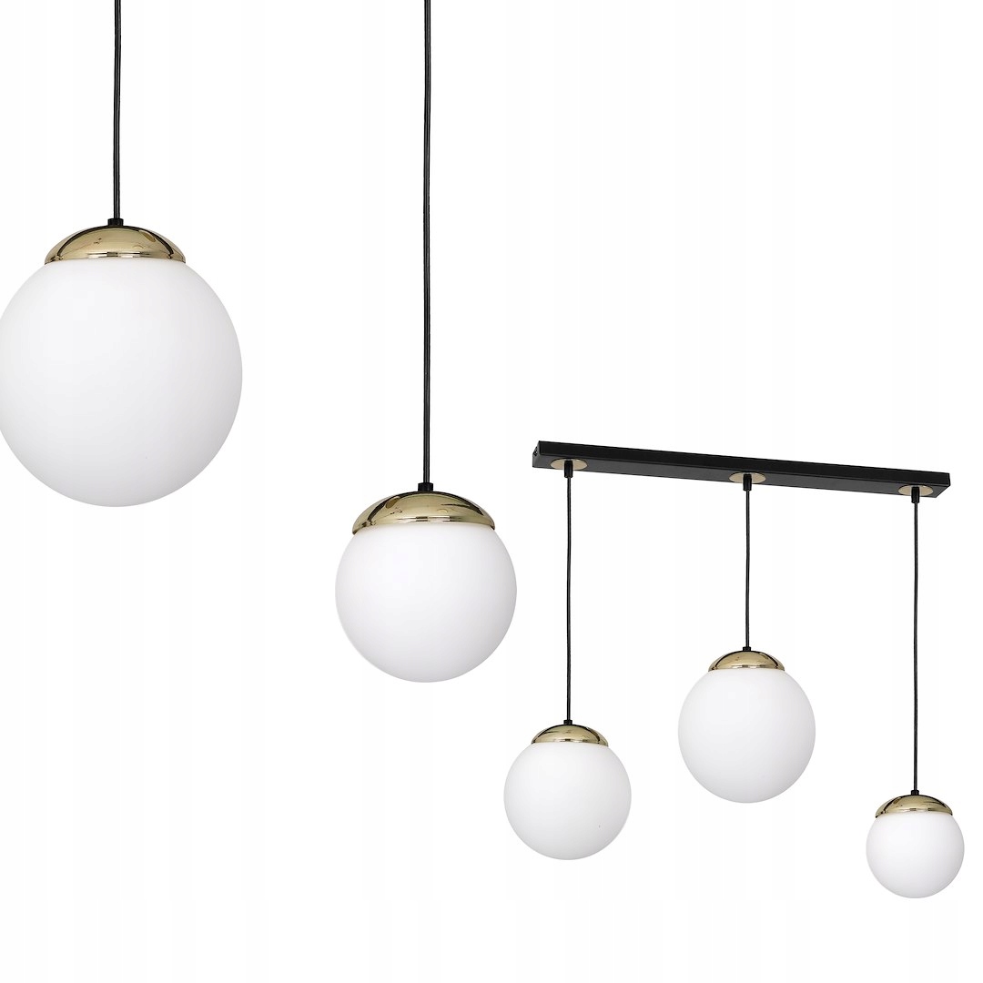 Závěsná lampa Sparta Black Gold 3xE14