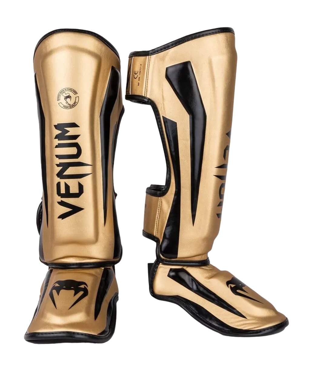 ochraniacze piszczeli i stopy venum elite XL Czarny/złoty