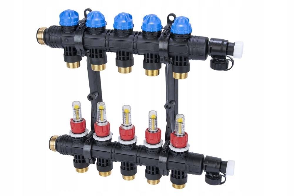 Rozdeľovač Podlahového Vykurovania 5 Obvodov Afriso