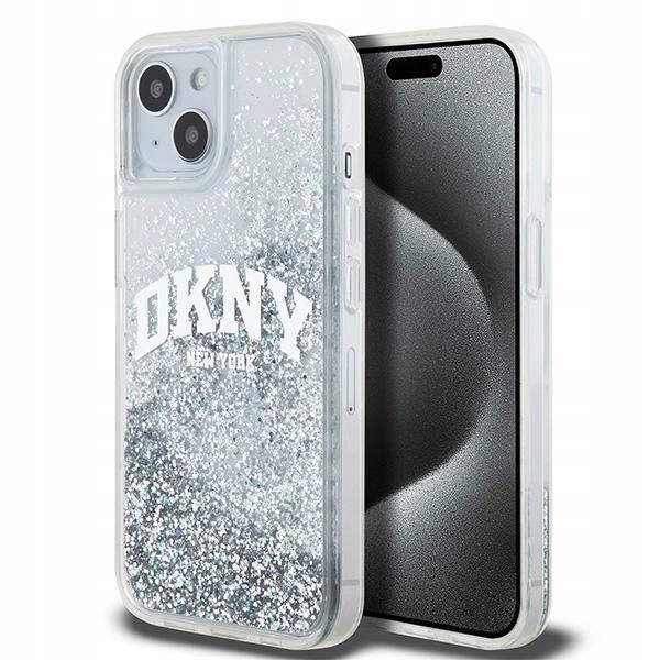Dkny DKHCP15SLBNAET Kryt Pouzdro pro iPhone 15 14 13 6.1" bílé bílý hardcase Liquid Glit