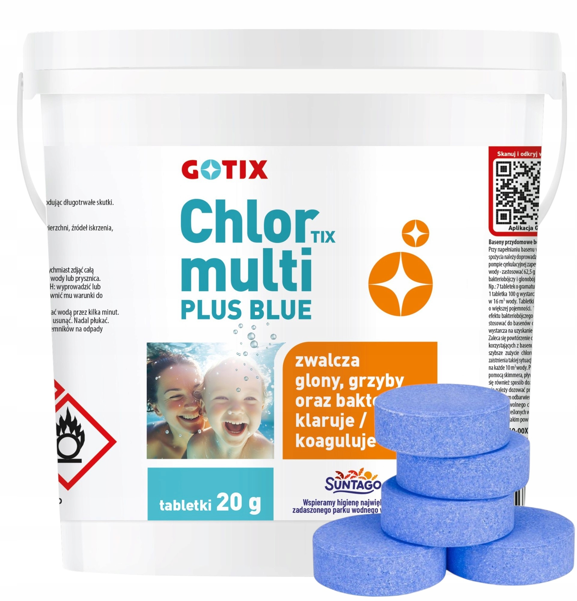 Chlor Do Basenu Tabletki Multifunkcyjne Niebieskie 3kg 20g Blue Jacuzzi
