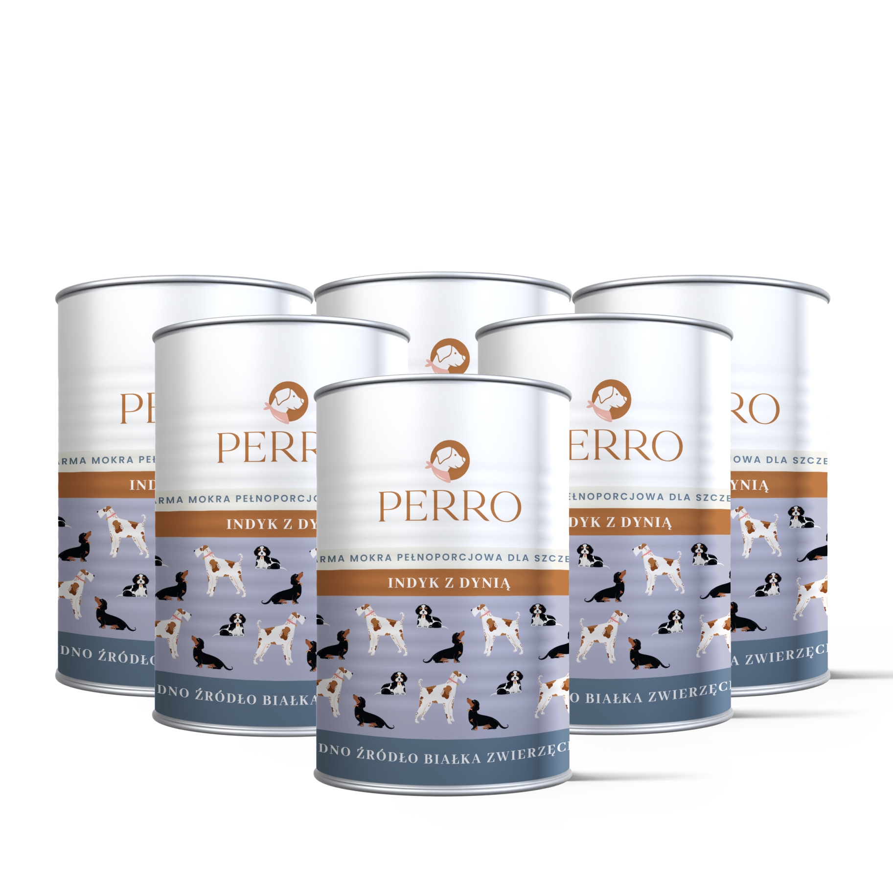 Levně Perro Junior Mono Krmivo Vlhké Krůta s dýní pro štěňata 6x400g