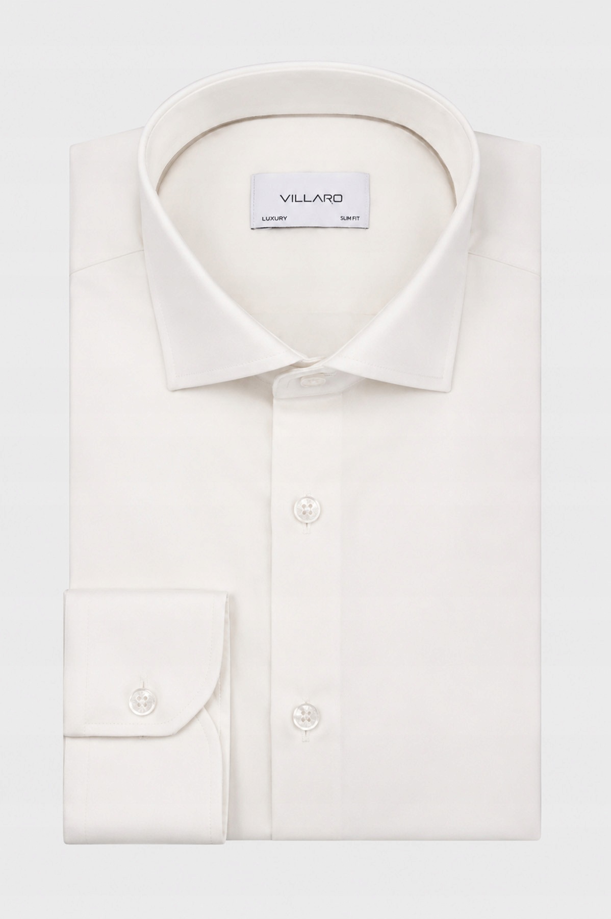 Pánská košile v odstínu Ecru s límcem Hai 42-188/194 Slim Fit