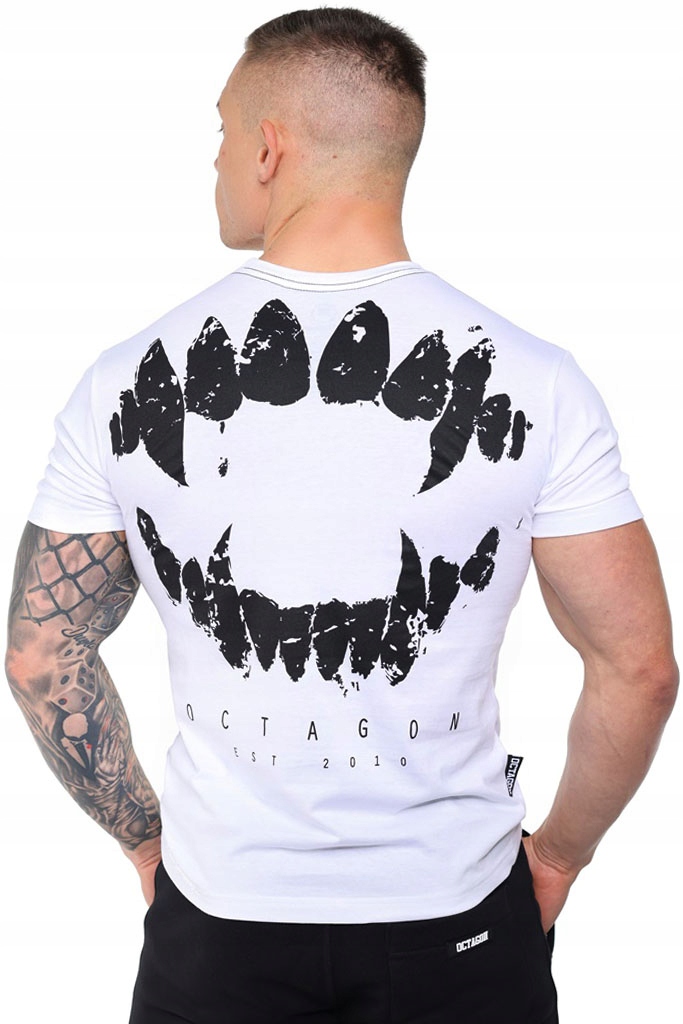 

T-shirt Koszulka Octagon Zęby Biały XL