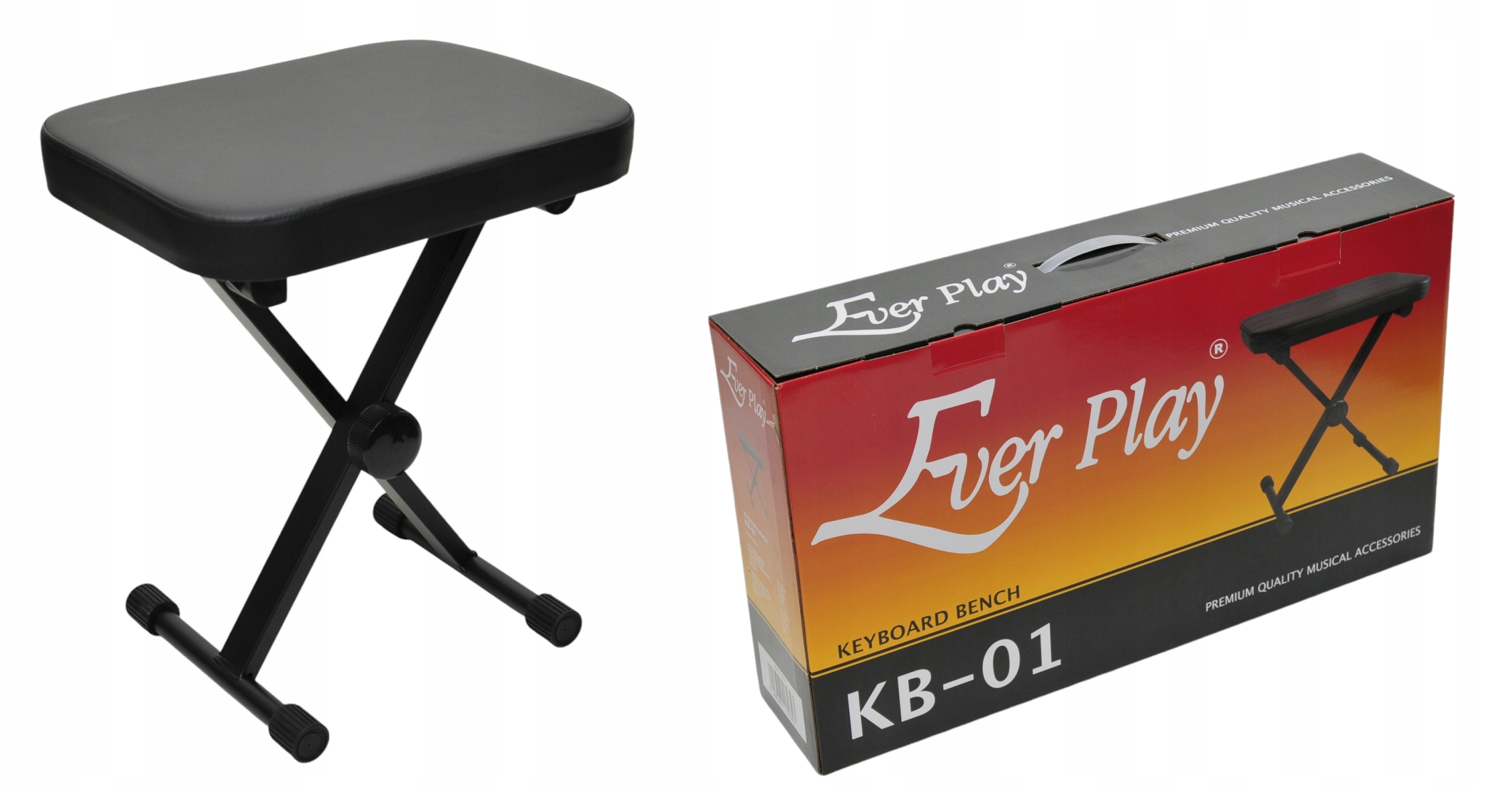 ŁAWA DO PIANINA / KEYBOARDU / ORGANÓW - EVER PLAY KB-01