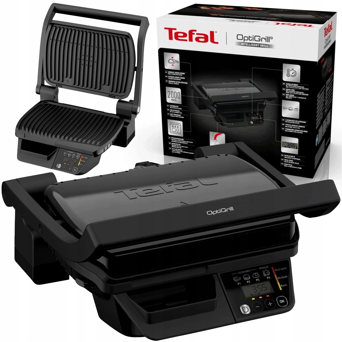 Grill elektryczny Tefal GC7P0810 Optigrill 2000W Opiekacz do panini