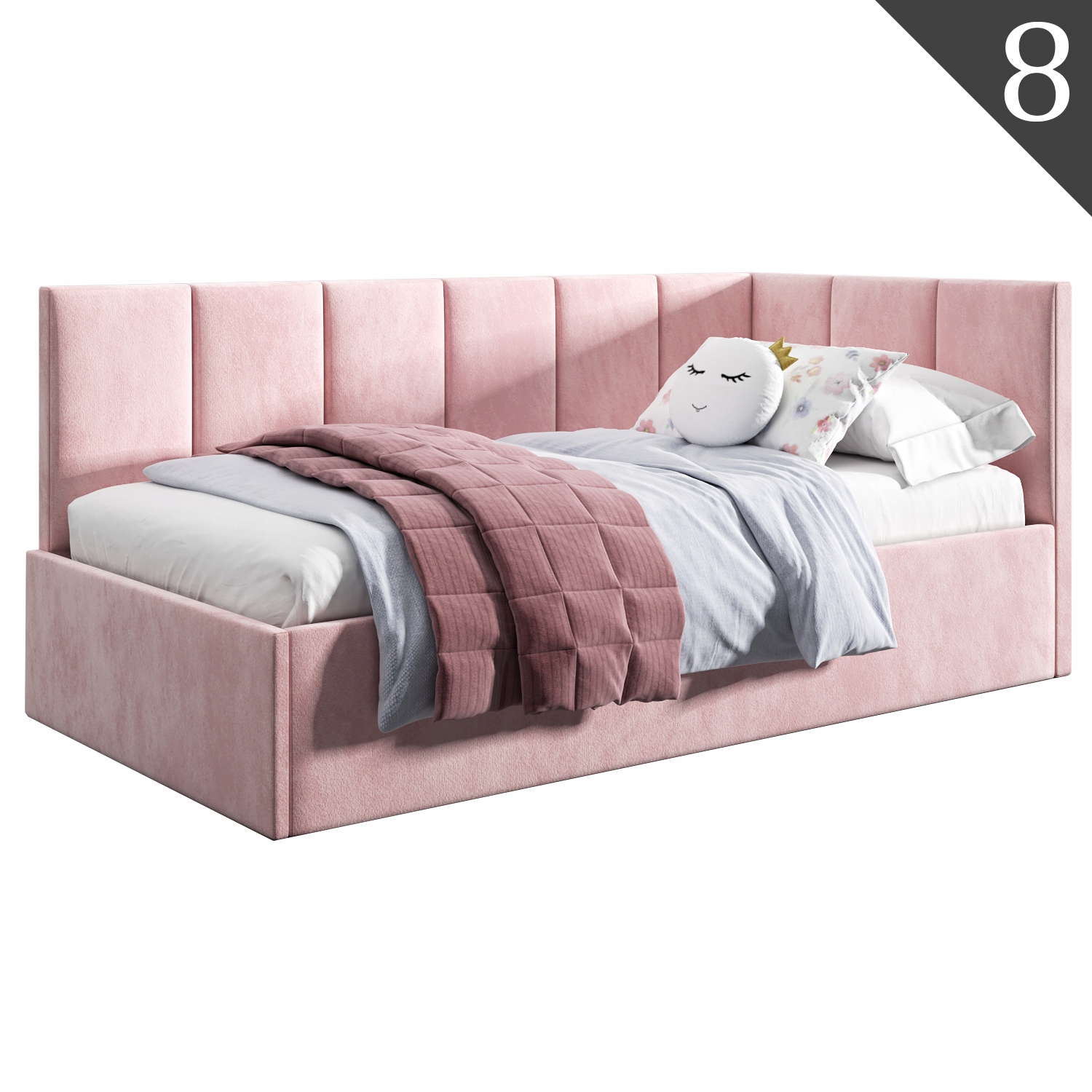 Łóżko młodzieżowe Tapczan 100x200 + POJEMNIK Kolor korpusu inny kolor