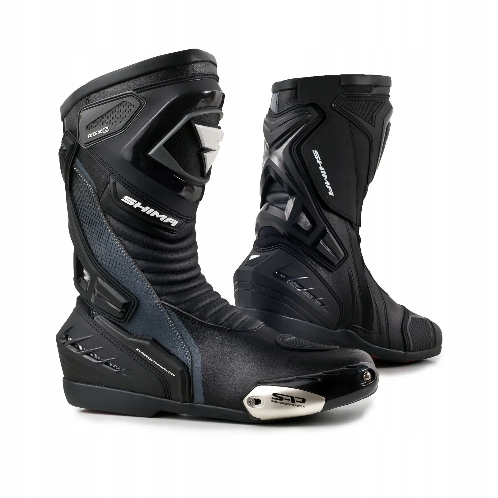 Sportowe buty motocyklowe Shima RSX-6 Black 48