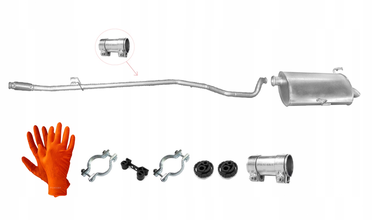 Peugeot 206 1.6 HDi 81 kW (2004-2007) Kombi Trubka Tlumič