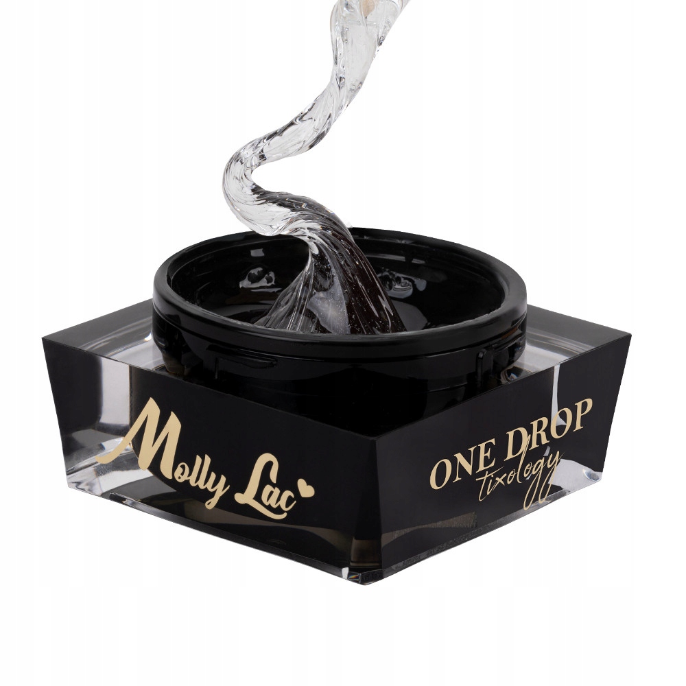 Stavební gel na nehty MollyLac One Drop Tixology Ice Glass, 50 g