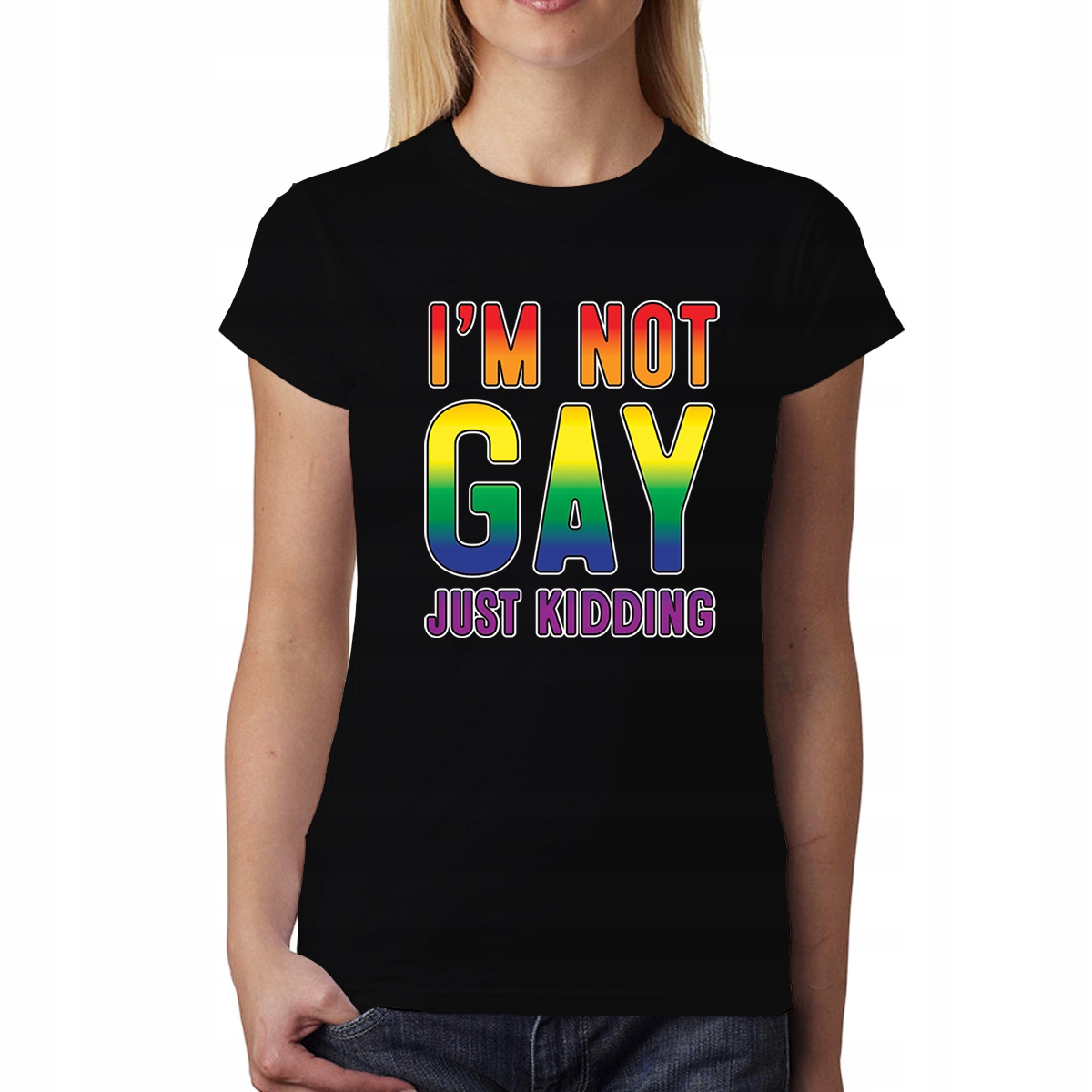 

Gay Lgbt Koszulka Damska Czerń M