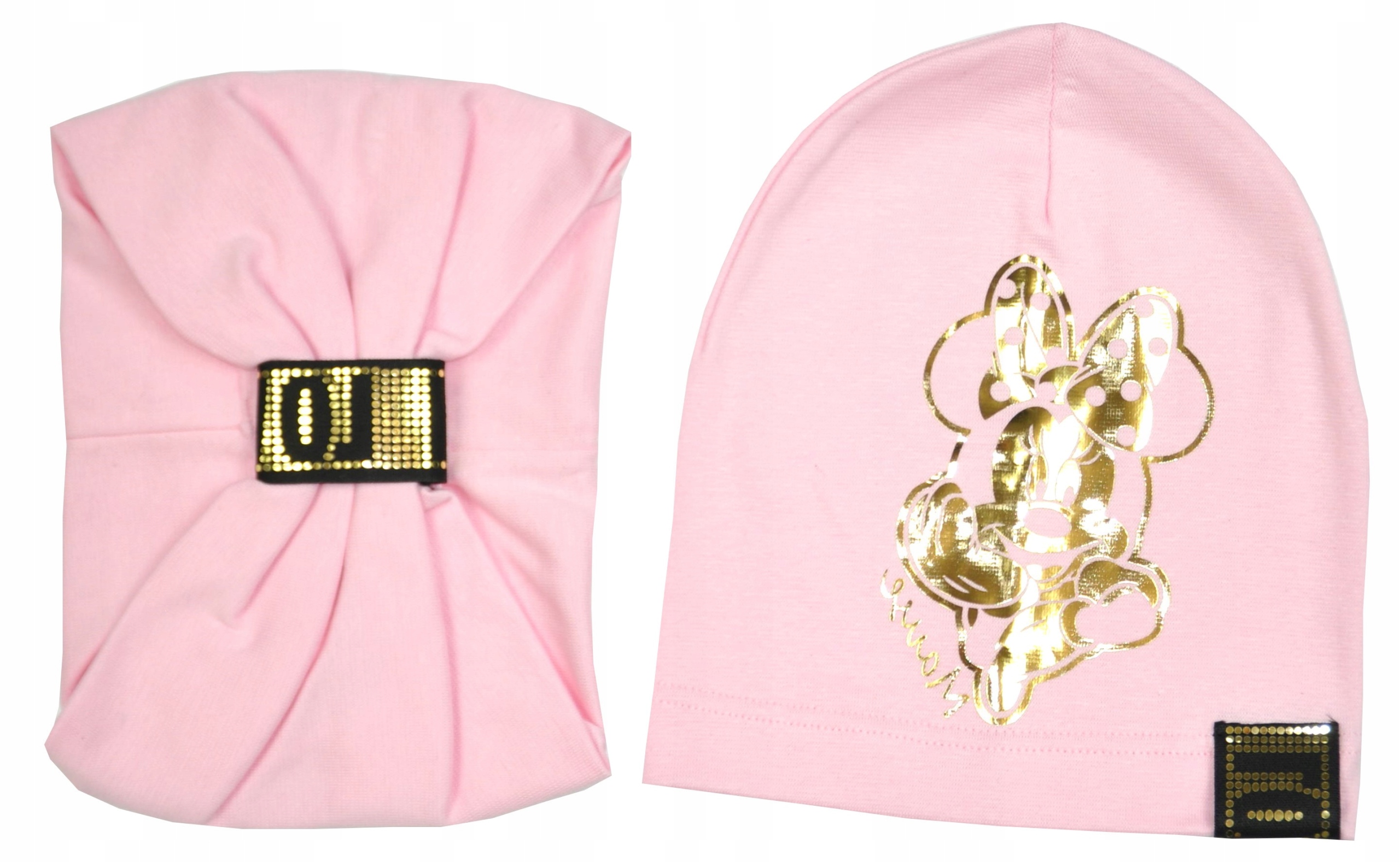 CZAPKA i KOMIN dla dziewczynki WIOSNA MYSZKA 6-10L