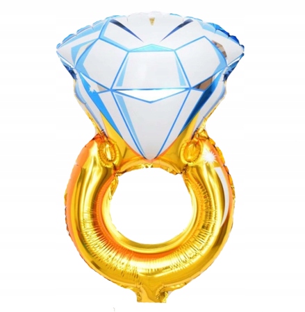 Balon Foliowy Obrączka Złota