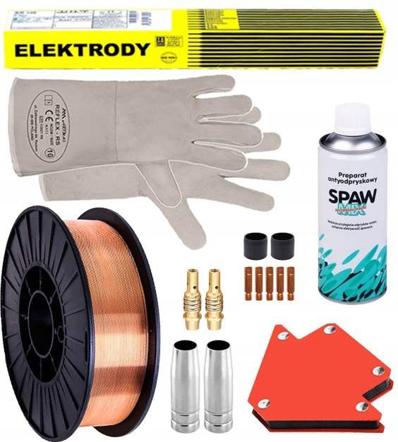 SPAWARKA INWERTOROWA MIG POWERMAT FLUX 250A 230V Długość 410 mm